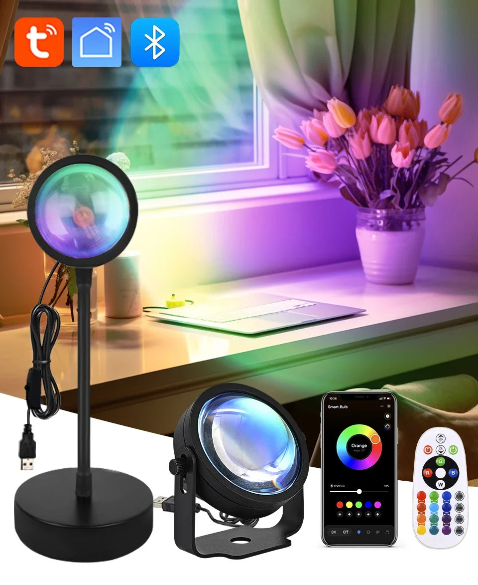 Gluxy Premium Smart App-Controlled Sunset Lamp