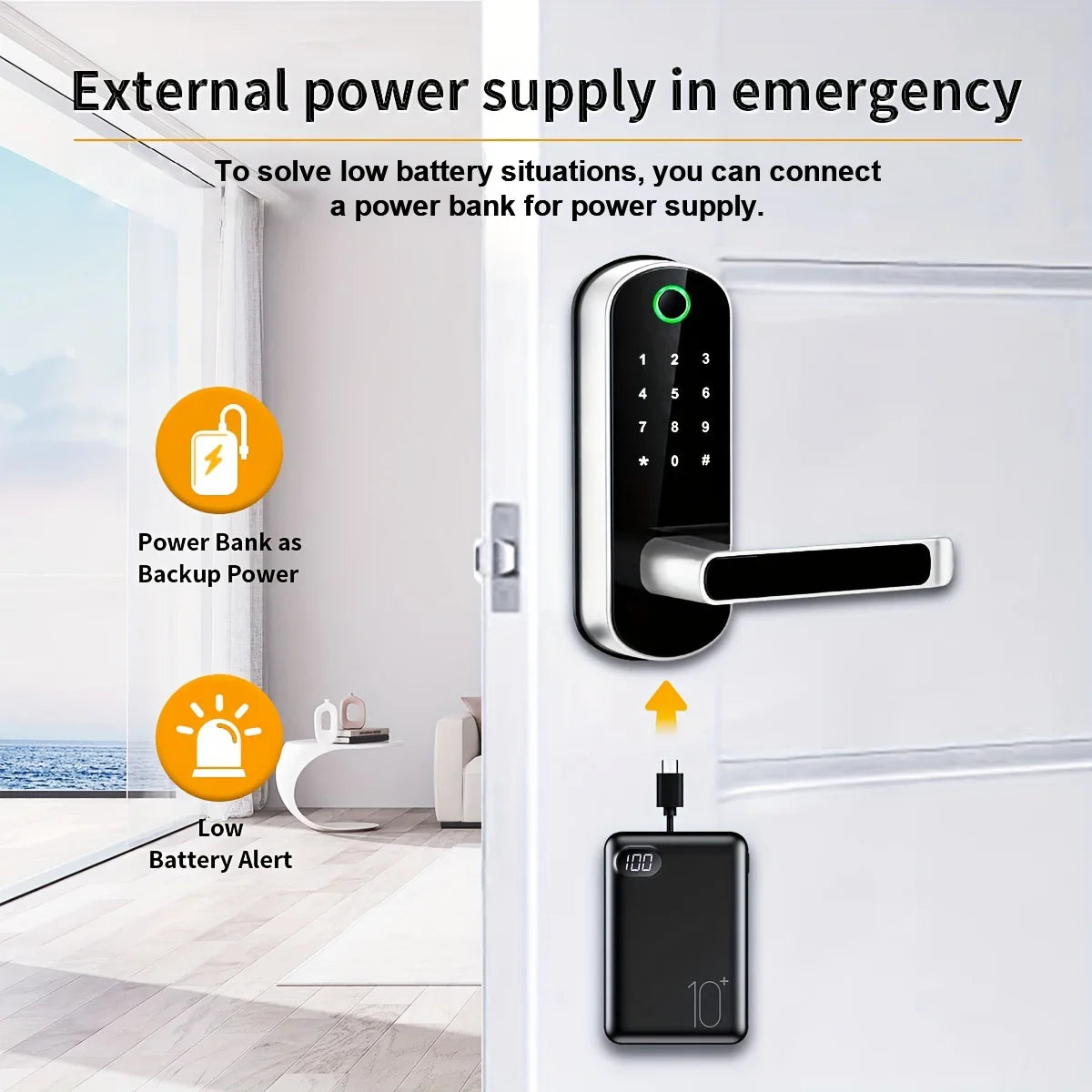 Biometric Fingerprint Padlock – Keyless Security for Home & Travel