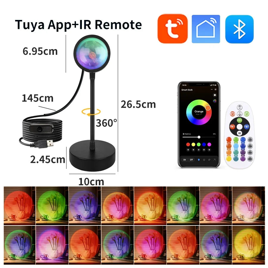 Gluxy Premium Smart App-Controlled Sunset Lamp