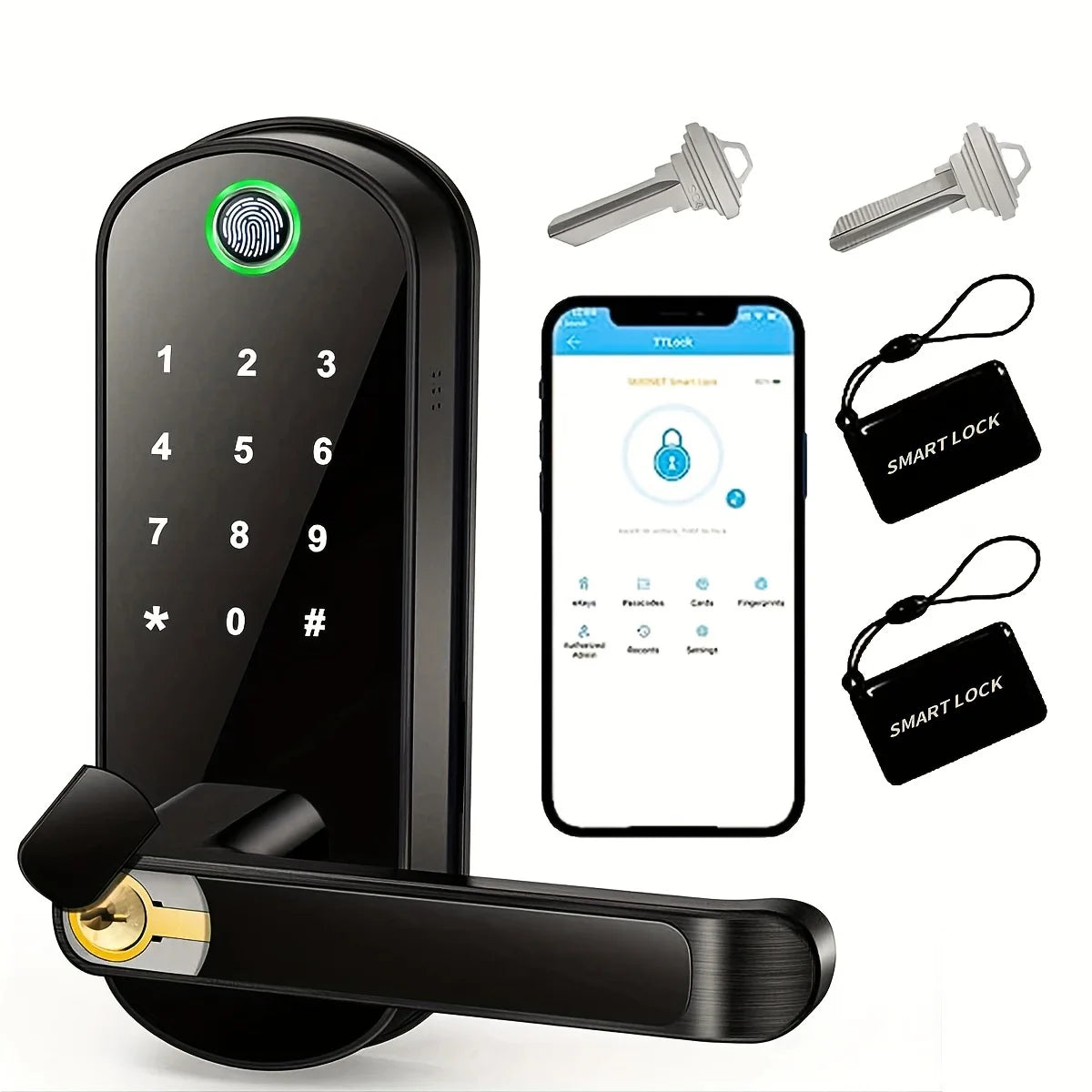 Biometric Fingerprint Padlock – Keyless Security for Home & Travel