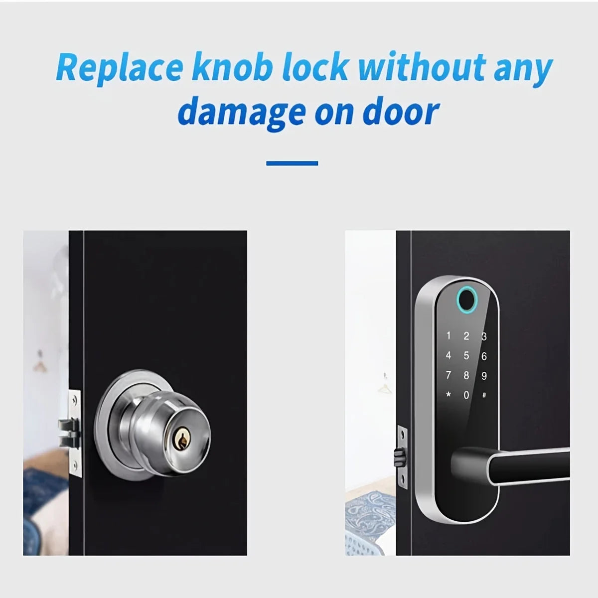 Biometric Fingerprint Padlock – Keyless Security for Home & Travel