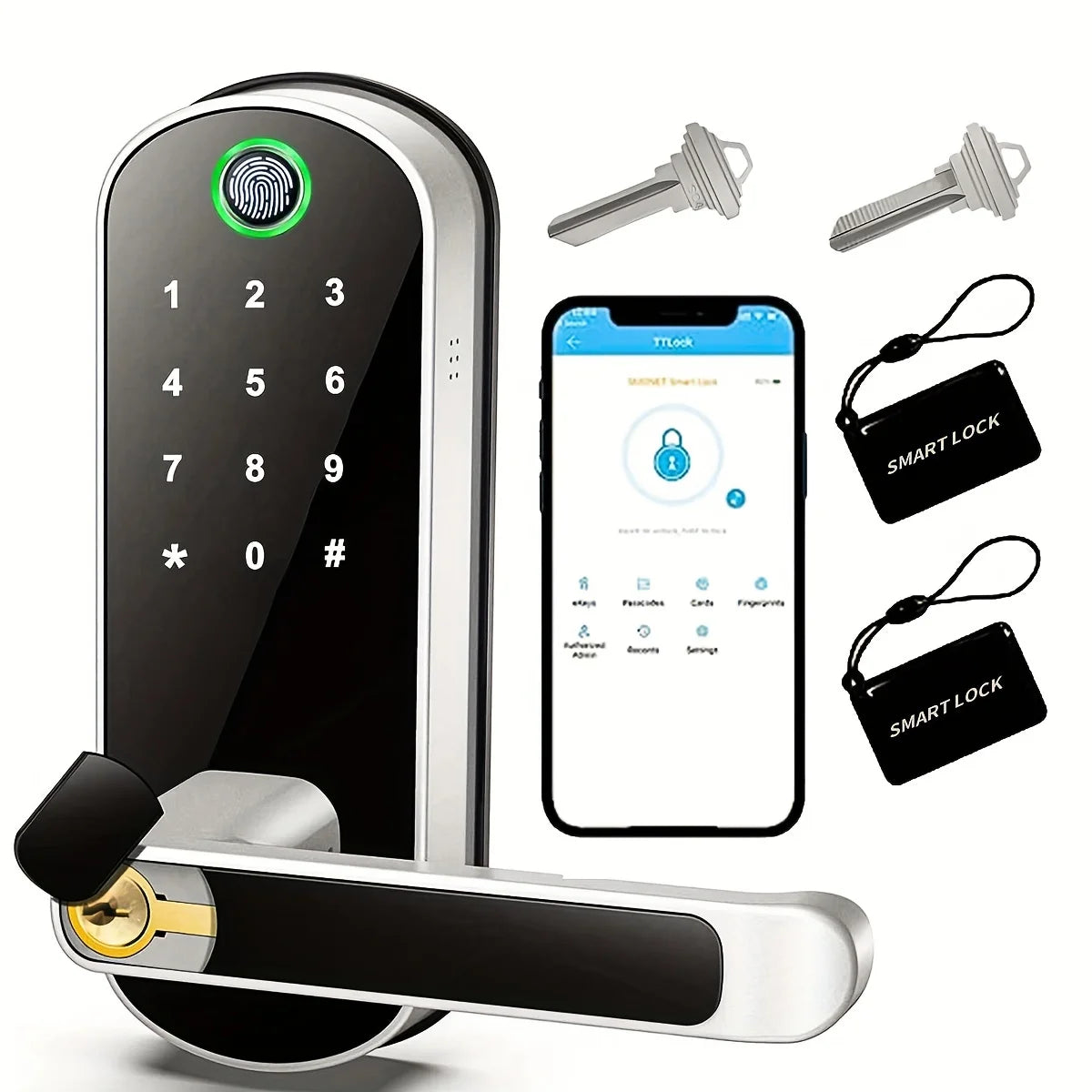 Biometric Fingerprint Padlock – Keyless Security for Home & Travel