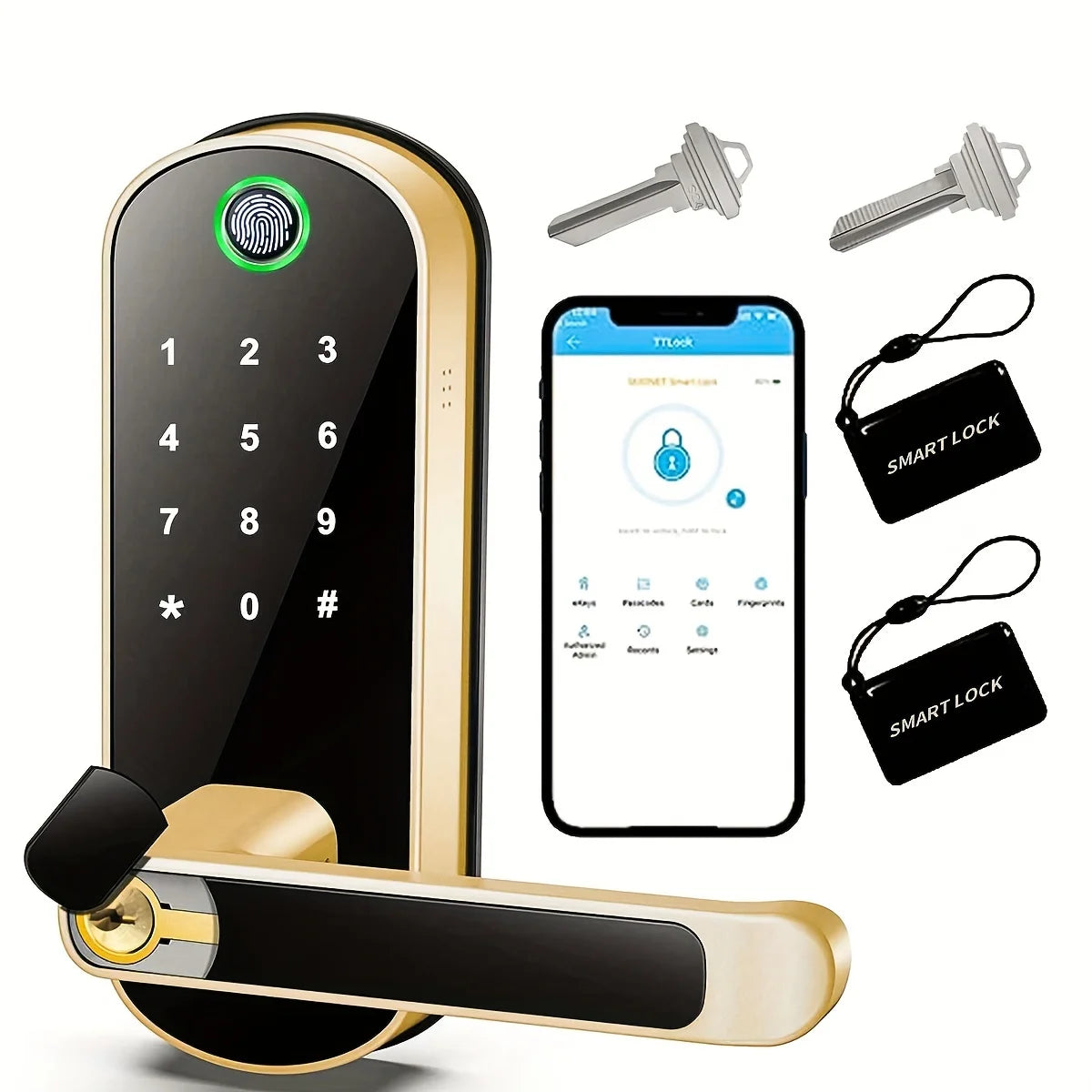 Biometric Fingerprint Padlock – Keyless Security for Home & Travel